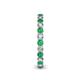 5 - Tiffany 2.40 mm Emerald and Lab Grown Diamond Eternity Band 