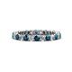 1 - Tiffany 2.40 mm Blue and White Lab Grown Diamond Eternity Band 