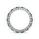 4 - Tiffany 2.40 mm Blue and White Lab Grown Diamond Eternity Band 