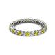 2 - Tiffany 2.40 mm Yellow and White Lab Grown Diamond Eternity Band 