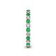 5 - Tiffany 2.40 mm Emerald and Lab Grown Diamond Eternity Band 