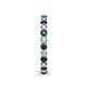 5 - Tiffany 2.40 mm Blue and White Lab Grown Diamond Eternity Band 