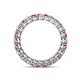 4 - Tiffany 2.80 mm Pink Sapphire and Lab Grown Diamond Eternity Band 