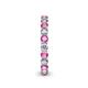 5 - Tiffany 2.80 mm Pink Sapphire and Lab Grown Diamond Eternity Band 