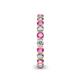 5 - Tiffany 2.80 mm Pink Sapphire and Lab Grown Diamond Eternity Band 