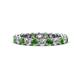 1 - Tiffany 2.80 mm Green Garnet and Lab Grown Diamond Eternity Band 