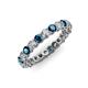 3 - Tiffany 2.80 mm Blue and White Lab Grown Diamond Eternity Band 