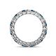 4 - Tiffany 2.80 mm Blue and White Lab Grown Diamond Eternity Band 