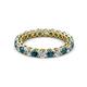 2 - Tiffany 2.80 mm Blue and White Lab Grown Diamond Eternity Band 