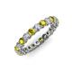 3 - Tiffany 2.80 mm Yellow and White Lab Grown Diamond Eternity Band 