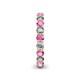 5 - Tiffany 3.00 mm Pink Sapphire and Lab Grown Diamond Eternity Band 