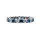1 - Tiffany 3.00 mm Blue and White Lab Grown Diamond Eternity Band 