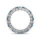 4 - Tiffany 3.00 mm Blue and White Lab Grown Diamond Eternity Band 