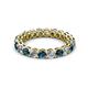 2 - Tiffany 3.00 mm Blue and White Lab Grown Diamond Eternity Band 