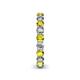 5 - Tiffany 3.00 mm Yellow and White Lab Grown Diamond Eternity Band 