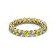 2 - Tiffany 3.00 mm Yellow and White Lab Grown Diamond Eternity Band 