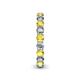 5 - Tiffany 3.00 mm Yellow Sapphire and Lab Grown Diamond Eternity Band 