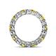 4 - Tiffany 3.40 mm Yellow and White Lab Grown Diamond Eternity Band 