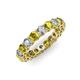 3 - Tiffany 3.40 mm Yellow and White Lab Grown Diamond Eternity Band 