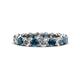 1 - Tiffany 3.40 mm Blue and White Lab Grown Diamond Eternity Band 
