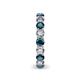 5 - Tiffany 3.40 mm Blue and White Lab Grown Diamond Eternity Band 