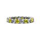 1 - Tiffany 3.40 mm Yellow and White Lab Grown Diamond Eternity Band 