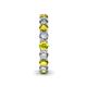 5 - Tiffany 3.40 mm Yellow and White Lab Grown Diamond Eternity Band 