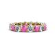 1 - Tiffany 3.80 mm Pink Sapphire and Lab Grown Diamond Eternity Band 
