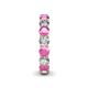 5 - Tiffany 3.80 mm Pink Sapphire and Lab Grown Diamond Eternity Band 