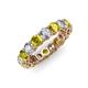 3 - Tiffany 3.80 mm Yellow and White Lab Grown Diamond Eternity Band 