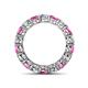 4 - Tiffany 3.80 mm Pink Sapphire and Lab Grown Diamond Eternity Band 