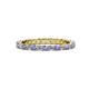 1 - Evelyn 2.00 mm Tanzanite and Lab Grown Diamond Eternity Band 