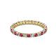 2 - Evelyn 2.00 mm Ruby and Lab Grown Diamond Eternity Band 