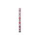 5 - Evelyn 2.00 mm Pink Tourmaline and Lab Grown Diamond Eternity Band 
