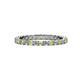 1 - Evelyn 2.00 mm Peridot and Lab Grown Diamond Eternity Band 