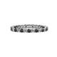 1 - Evelyn 2.00 mm Black and White Lab Grown Diamond Eternity Band 