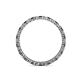 4 - Evelyn 2.00 mm Black and White Lab Grown Diamond Eternity Band 