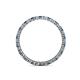 4 - Evelyn 2.00 mm Blue and White Lab Grown Diamond Eternity Band 