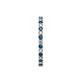 5 - Evelyn 2.00 mm Blue and White Lab Grown Diamond Eternity Band 