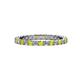 1 - Evelyn 2.00 mm Yellow and White Lab Grown Diamond Eternity Band 