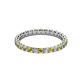 2 - Evelyn 2.00 mm Yellow and White Lab Grown Diamond Eternity Band 