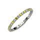 3 - Evelyn 2.00 mm Yellow and White Lab Grown Diamond Eternity Band 