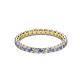 2 - Evelyn 2.00 mm Tanzanite and Lab Grown Diamond Eternity Band 