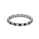 2 - Evelyn 2.00 mm Blue Sapphire and Lab Grown Diamond Eternity Band 