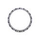 4 - Evelyn 2.00 mm Blue Sapphire and Lab Grown Diamond Eternity Band 