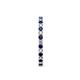 5 - Evelyn 2.00 mm Blue Sapphire and Lab Grown Diamond Eternity Band 