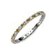 3 - Evelyn 2.00 mm Citrine and Lab Grown Diamond Eternity Band 