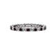 1 - Evelyn 2.00 mm Red Garnet and Lab Grown Diamond Eternity Band 