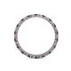 4 - Evelyn 2.00 mm Red Garnet and Lab Grown Diamond Eternity Band 