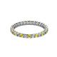 2 - Evelyn 2.00 mm Yellow Sapphire and Lab Grown Diamond Eternity Band 
